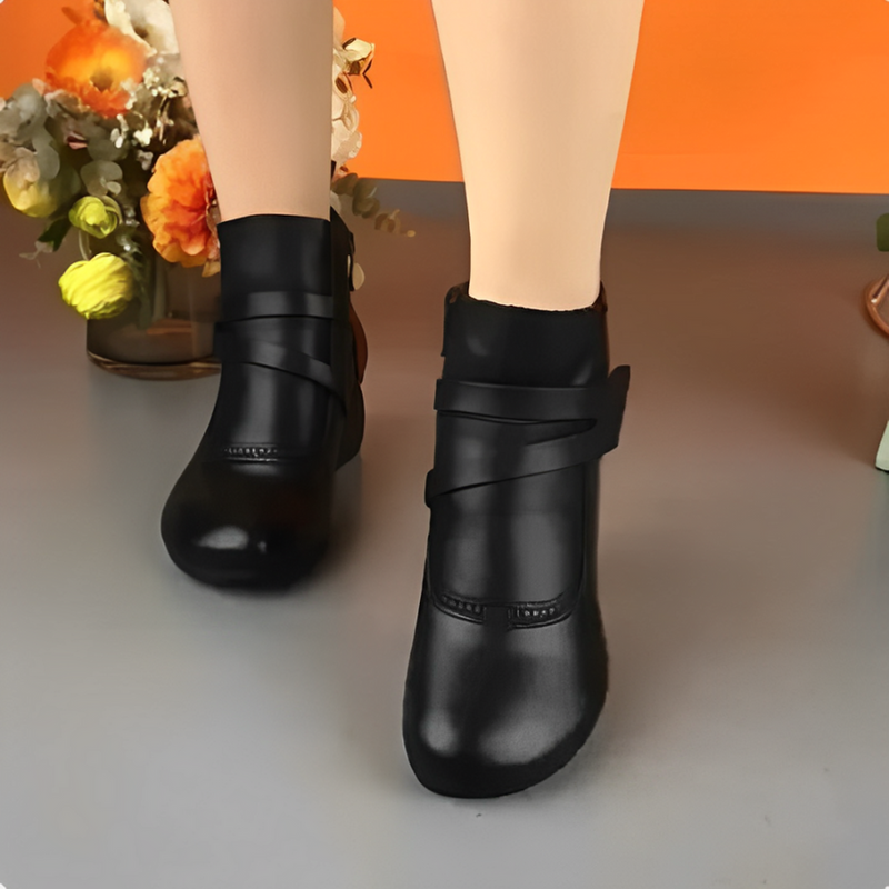 Bota de Couro Ortopédica Confortável Anabella [Promoção de Inverno]